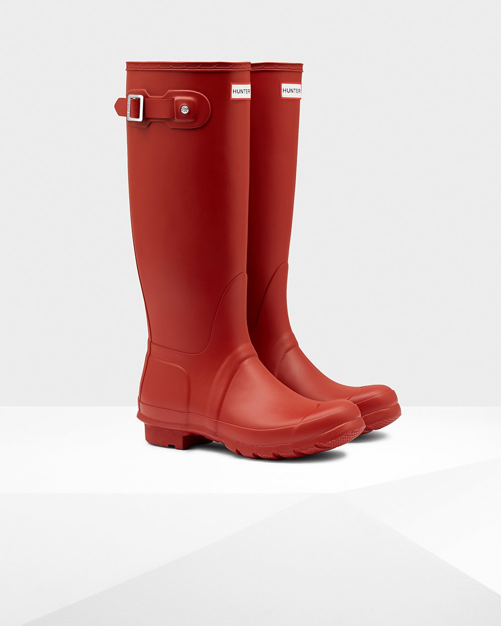 Hoge Regenlaarzen Dames - Hunter Original - Rood - 89SKHVYEA